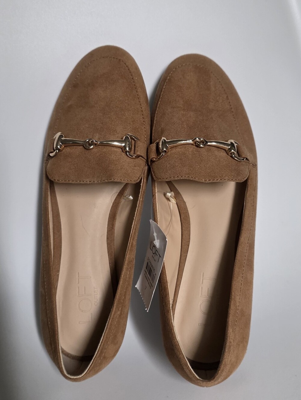 LOFT Outlet brown suede loafers Size 7 - Picture 2 of 5
